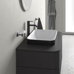 Duravit Happy D.2 umywalka 60x40 cm prostokątna nablatowa biała-dwukolorowa-antracyt 2359606100