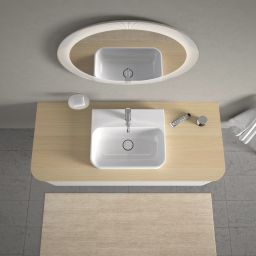 Duravit Happy D.2 umywalka 50x40 cm prostokątna nablatowa biała 2360500000