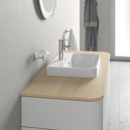 Duravit Happy D.2 umywalka 50x40 cm prostokątna nablatowa biała 2360500000