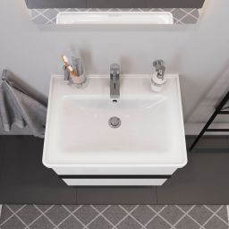 Duravit D-Neo umywalka 65x48 cm meblowa biała 2367650000