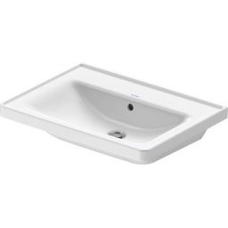 Duravit D-Neo umywalka 65x48 cm prostokątna meblowa biała 2367650060