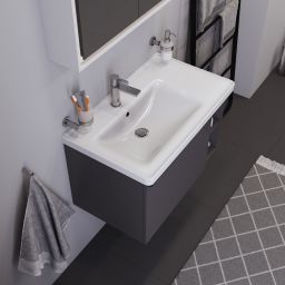 Duravit D-Neo umywalka 80x48 cm meblowa lewa biała 2369800000