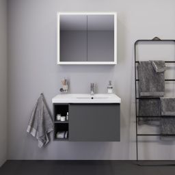 Duravit D-Neo umywalka 80x48 cm meblowa prawa biała 2370800000