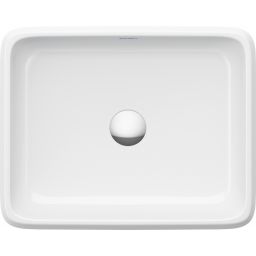 Duravit Qatego umywalka 50x40 cm prostokątna nablatowa biała 2383500079