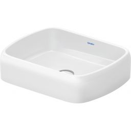 Duravit Qatego umywalka 50x40 cm prostokątna nablatowa biała 2384500079