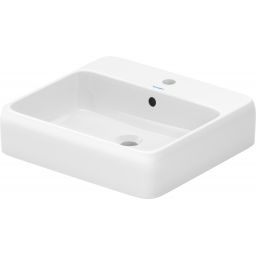 Duravit Qatego umywalka 50x47 cm prostokątna nablatowa biała 2385500027