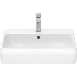 Duravit Qatego umywalka 60x47 cm prostokątna nablatowa biała 2385600027