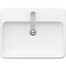 Duravit Qatego umywalka 60x47 cm prostokątna nablatowa biała 2385600027