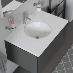 Duravit Architec umywalka 40 cm podblatowa okrągła biała 0468400000