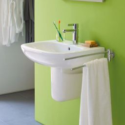 Duravit D-Code umywalka 60x46 cm ścienna półokrągła biała 23106000002