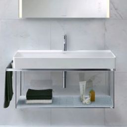 Duravit DuraSquare stelaż wiszący z relingiem do umywalki chrom 0031041000