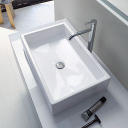 Duravit Vero Air umywalka 60x38 cm nablatowa prostokątna biała 2351600000