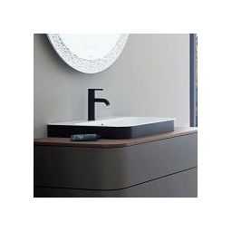Duravit Happy D.2 umywalka 60x40 cm prostokątna nablatowa biała-antracyt 2359606100