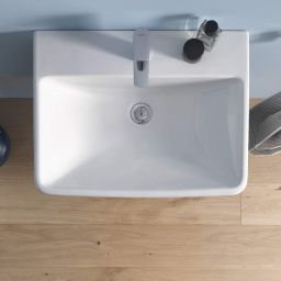 Duravit No. 1 umywalka 54,5x43,5 cm prostokątna wpuszczana biała 03555500272