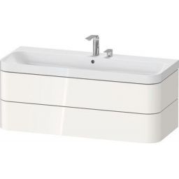 Duravit Happy D.2 umywalka z szafką 117,5 cm białą HP4349E22220000