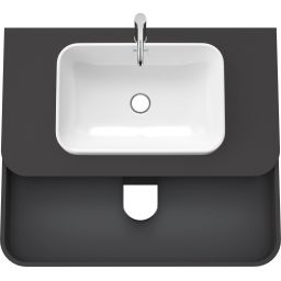 Duravit Happy D.2 szafka 100 cm podumywalkowa wisząca grafit mat HP497108080