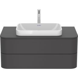 Duravit Happy D.2 szafka 100 cm podumywalkowa wisząca grafit mat HP497108080