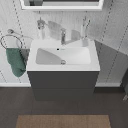 Duravit L-Cube Compact szafka 62 cm podumywalkowa wisząca grafit mat LC625604949