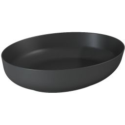 Elita Rika umywalka 52x39,5 cm owalna nablatowa anthracite matt RE040520086010