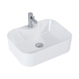 Elita Fiona umywalka 48x36,5 cm prostokątna nablatowa biała RE040480158060