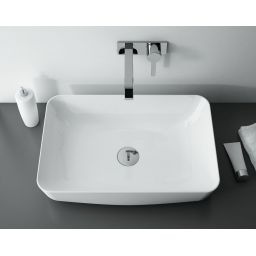 Elita Nomia umywalka 50x39 cm prostokątna nablatowa biała RE040500058060