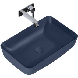 Elita Nomia umywalka 50x39 cm prostokątna nablatowa navy blue matt RE040500057030