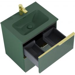 Elita Skappa umywalka 60,8x46 cm prostokątna meblowa forest green matt RE040603067010