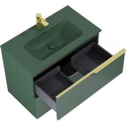 Elita Skappa umywalka 80,8x46 cm meblowa prostokątna forest green matt RE040803067010