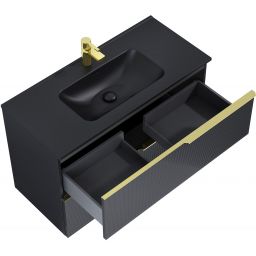 Elita Skappa umywalka 100,8x46 cm prostokątna meblowa black matt RE041003067160