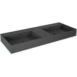 Elita Level umywalka 120,5x45,5 cm prostokątna ścienna podwójna anthracite matt RE041461206010