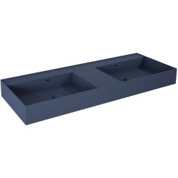 Elita Level umywalka 120,5x45,5 cm prostokątna ścienna podwójna navy blue matt RE041461207030
