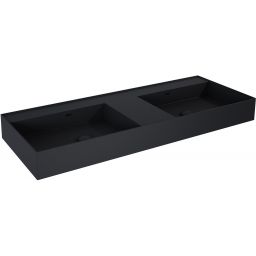 Elita Level umywalka 120,5x45,5 cm prostokątna ścienna podwójna black matt RE041461207160