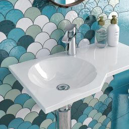 Excellent Be Spot umywalka 60x34,5 ścienna Gelcoat biała CEEX.2301.600.WH