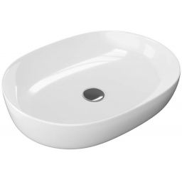 Actima Jima umywalka 61x41 cm nablatowa owalna biała CEAC.2001.615.WH