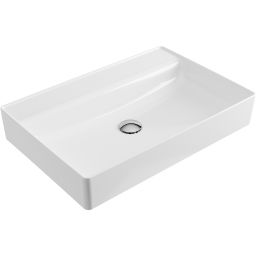 Excellent Rima 2.0 umywalka 60x40 cm nablatowa prostokątna biała CEEX.4902.600.WH