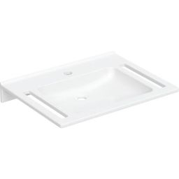 Geberit Publica umywalka 70x55 cm prostokątna ścienna dla niepełnosprawnych biała 402170016