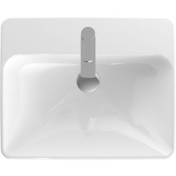 Geberit Variform umywalka 55x45 cm częściowo wpuszczana prostokątna KeraTect biała 500.681.00.1