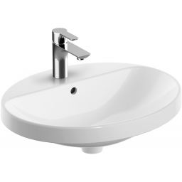 Geberit Variform umywalka 55x45 cm wpuszczana owalna KeraTect biała 500.720.00.2