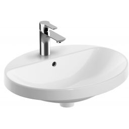 Geberit Variform umywalka 55x45 cm wpuszczana owalna KeraTect biała 500.721.00.2