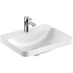 Geberit Variform umywalka 55x45 cm wpuszczana prostokątna KeraTect biała 500.742.00.2