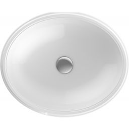 Geberit Variform umywalka 50x40 cm podblatowa owalna KeraTect biała 500.754.00.2