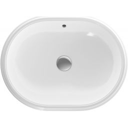 Geberit Variform umywalka 55x40 cm podblatowa owalna KeraTect biała 500.757.00.2