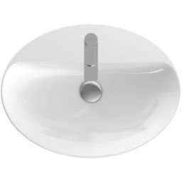 Geberit Variform umywalka 60x45 cm nablatowa owalna KeraTect biała 500.773.00.2