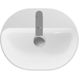 Geberit Variform umywalka 50x40 cm nablatowa owalna biała 500.776.01.2