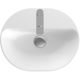 Geberit Variform umywalka 50x40 cm nablatowa owalna KeraTect biała 500.776.00.2