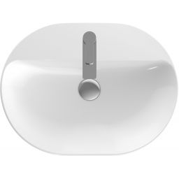 Geberit Variform umywalka 60x45 cm nablatowa owalna KeraTect biała 500.778.00.2