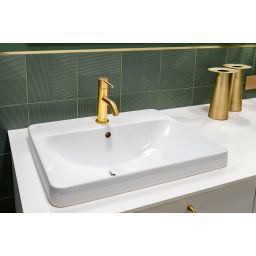 Geberit Variform umywalka 55x45 cm prostokątna wpuszczana biała 500.741.01.2