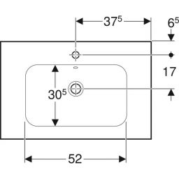 Geberit iCon Light umywalka 75x48 cm meblowa biała 501.839.00.1