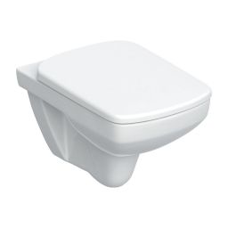 Geberit Selnova Square miska WC z deską wolnoopadającą wisząca bez kołnierza biały 501.961.00.1