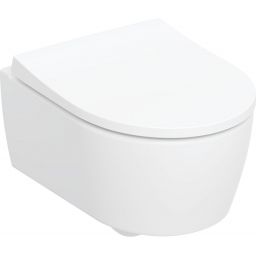 Geberit iCon miska WC wisząca bez kołnierza biały połysk z deską wolnoopadającą 503.232.00.1
